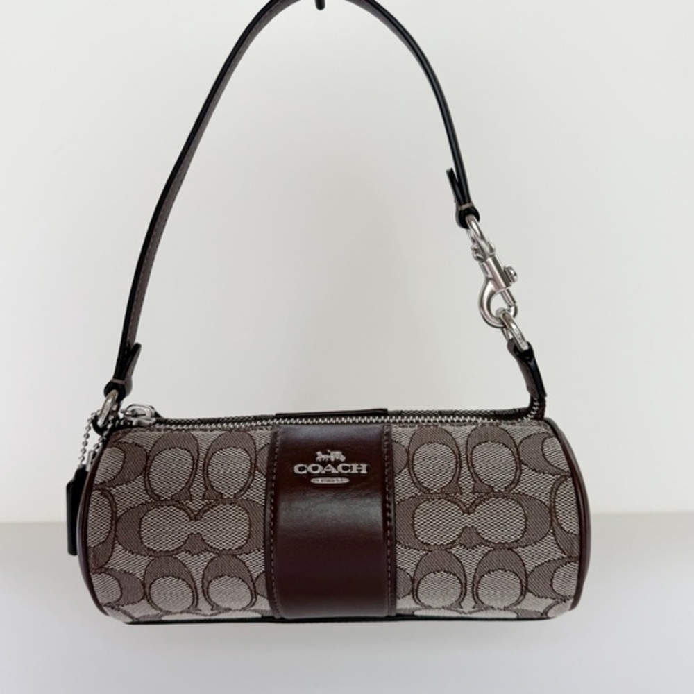Coach Nolita Barrel Bag In Signature Jacquard Brand New